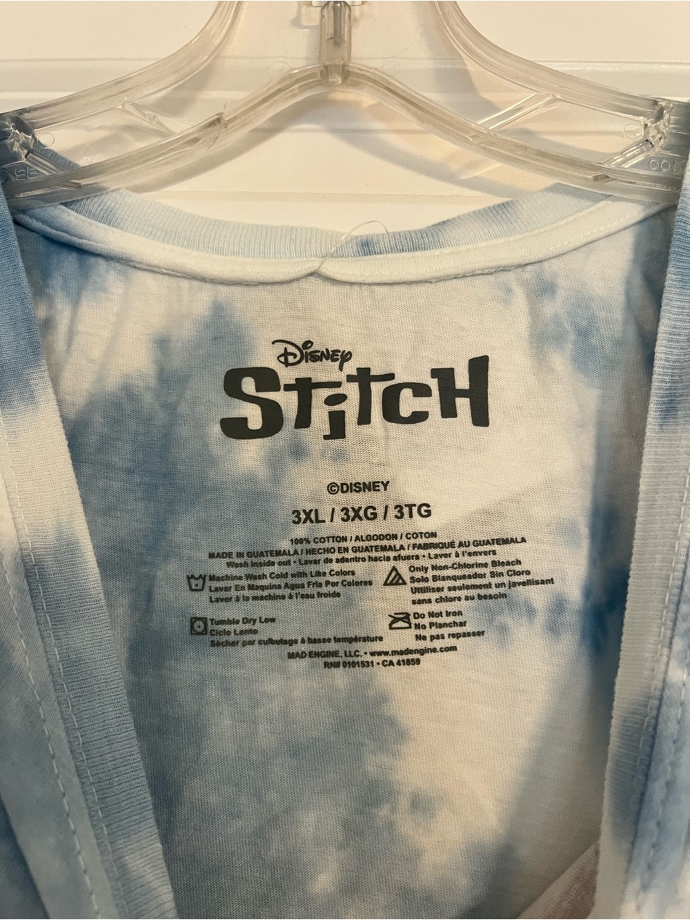 Disney Hot Topic Lilo & Stitch Tie-Dye Graphic Tee - Picture 5 of 6